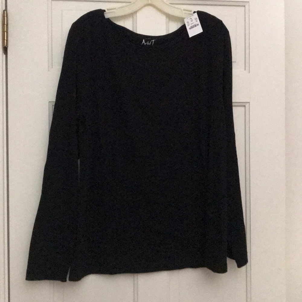 J. Crew black long sleeve shirt. New with tags!!